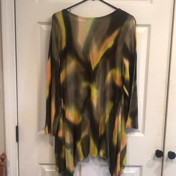 Ivy Reed size M pullover v-neck rayon tunic top - Picture 4 of 4